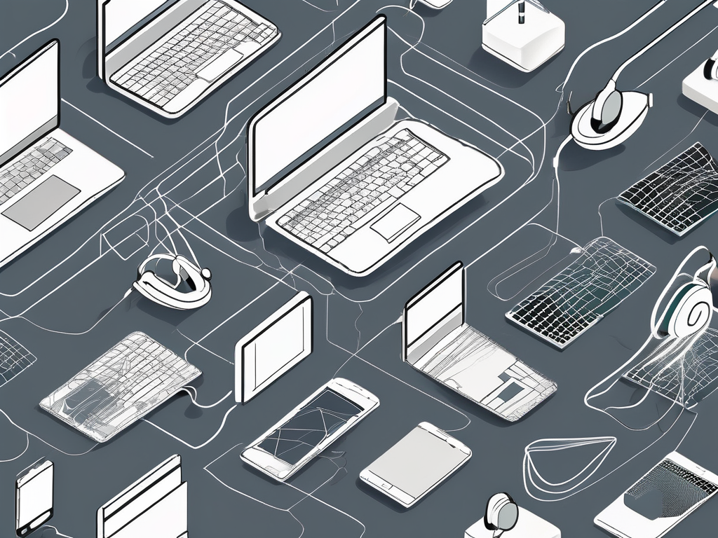 Various tech devices like smartphones